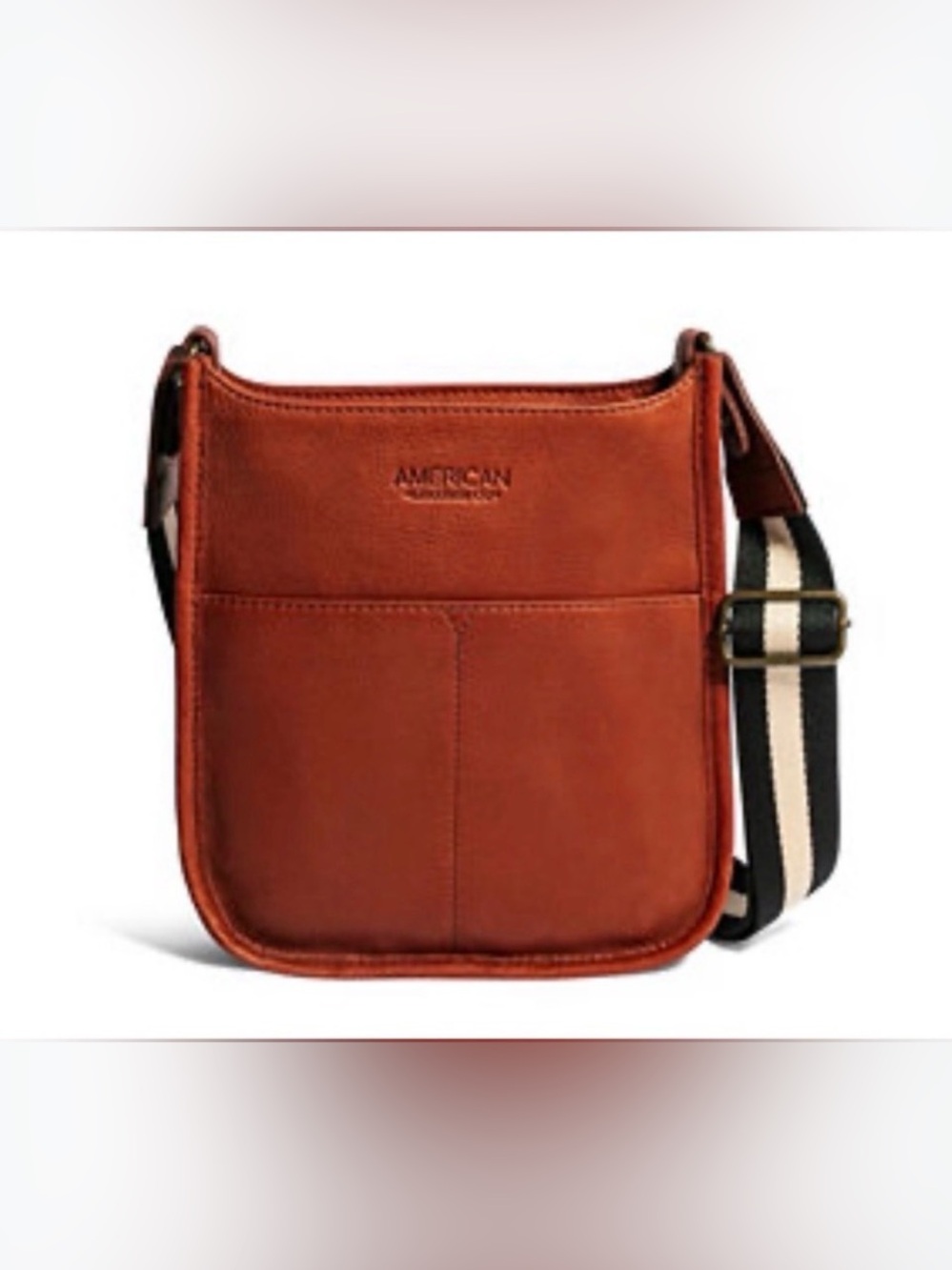 American Leather Co. Cali Crossbody Bag in Cognac Brown